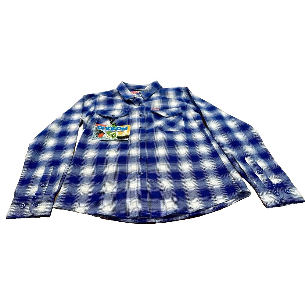 NEW Dixxon‎ Mens Flannel Wipeout Limited Edition Long Sleeve Shirt Size M NWT